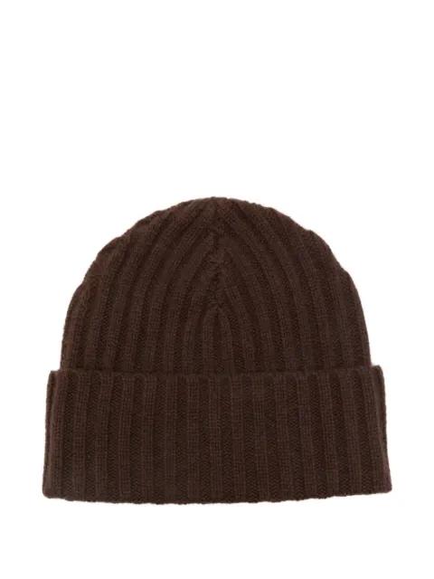 ribbed cashmere beanie hat by LISKA