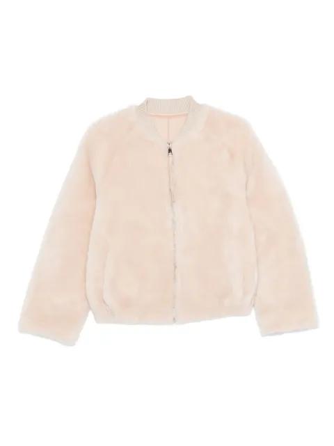 ribbed-cuff bomber jacket by LISKA