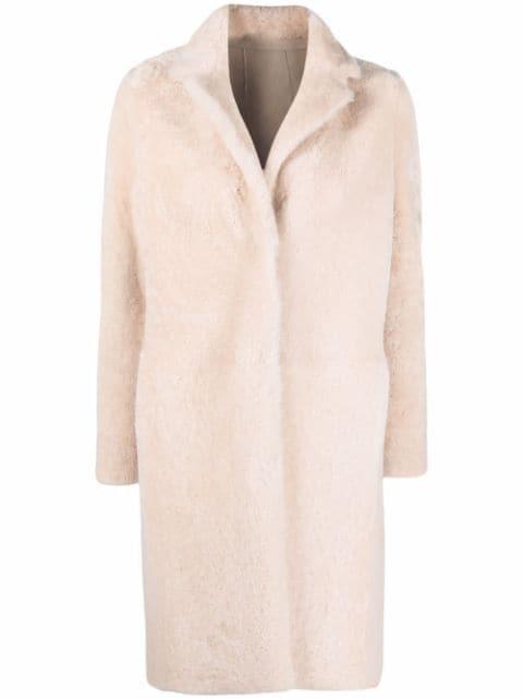 single-breasted shearling coat by LISKA