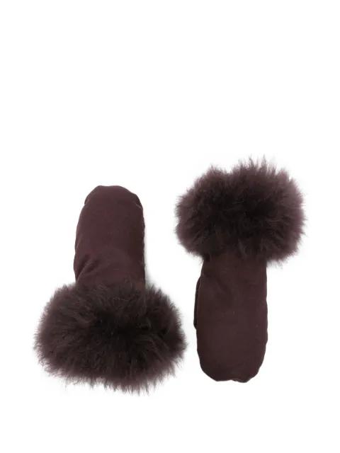 textured-trim gloves by LISKA