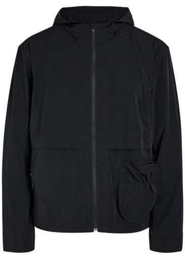 Ashbury hoodied stretch-nylon run jacket by LITERARY SPORT