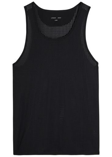 Jude perforated run tank by LITERARY SPORT