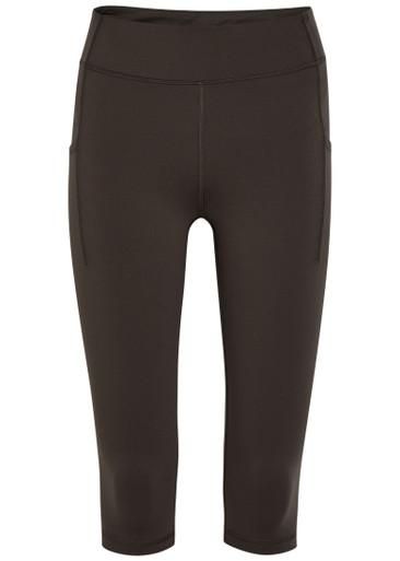 Lena stretch-jersey capri leggings by LITERARY SPORT