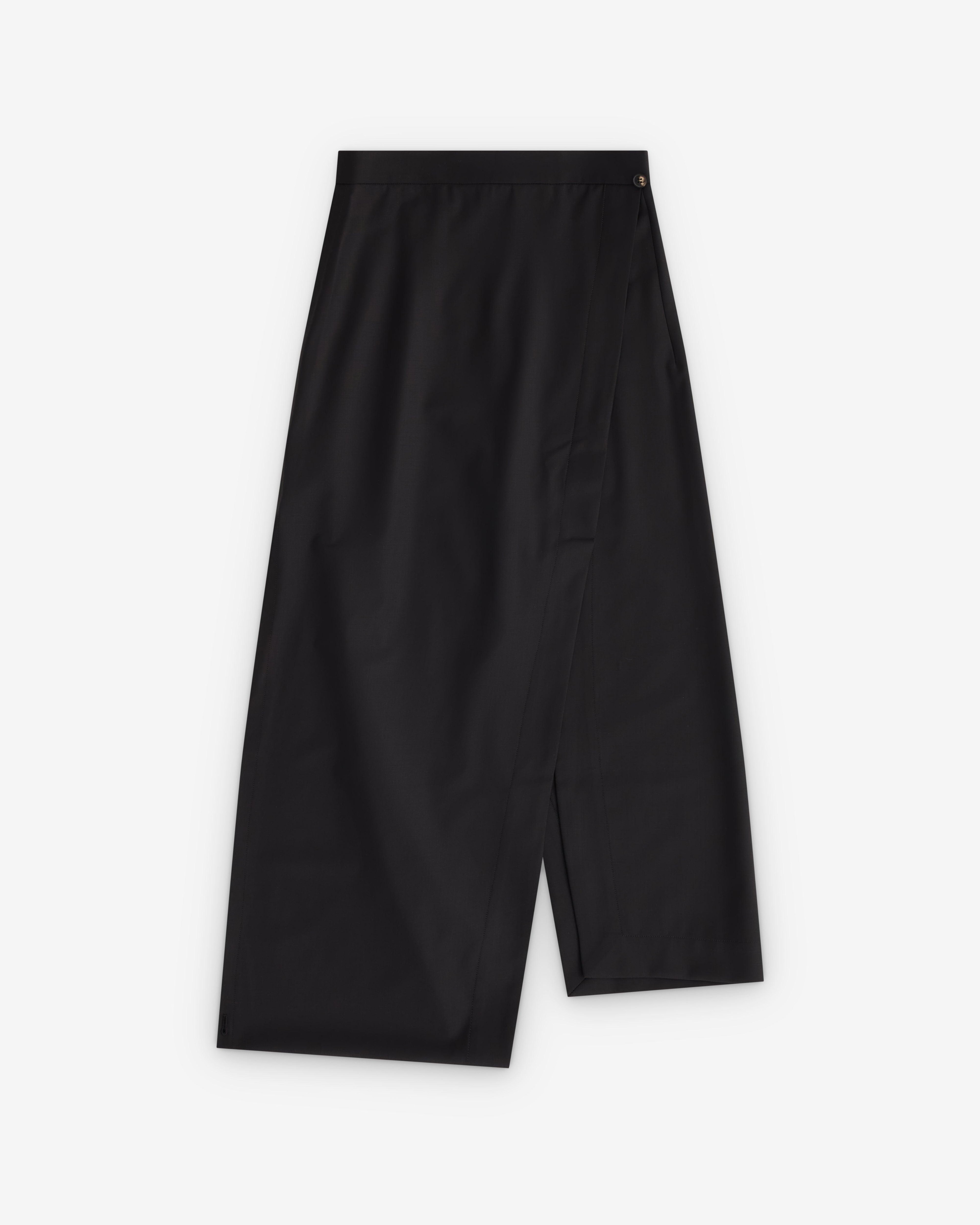 LITKOVSKA - Women's Asymmetric Wool-Blend Mini Skirt - (Black) by LITKOVSKA