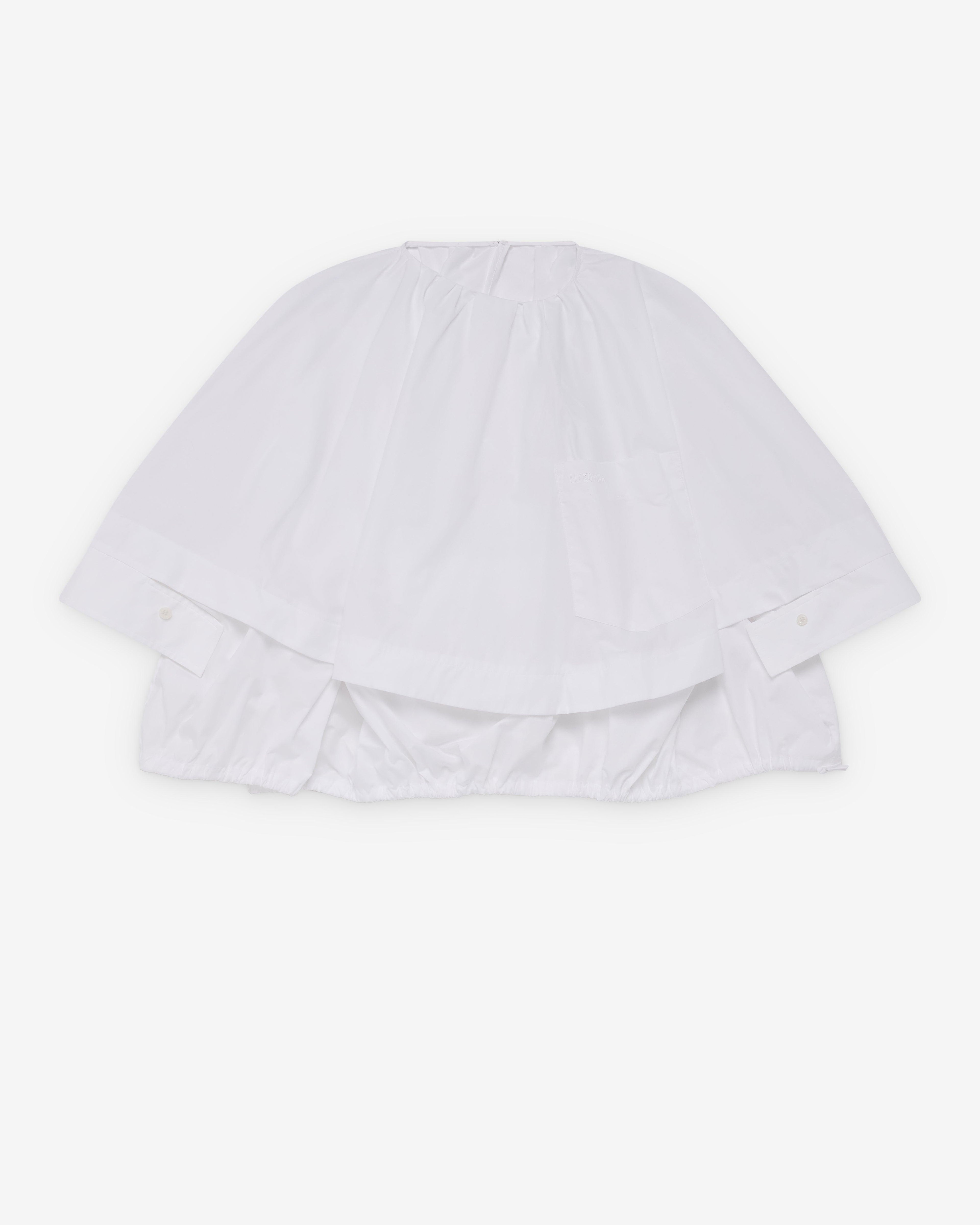 Litkovska - Women's Poplin Balloon Blouse - (White) by LITKOVSKA