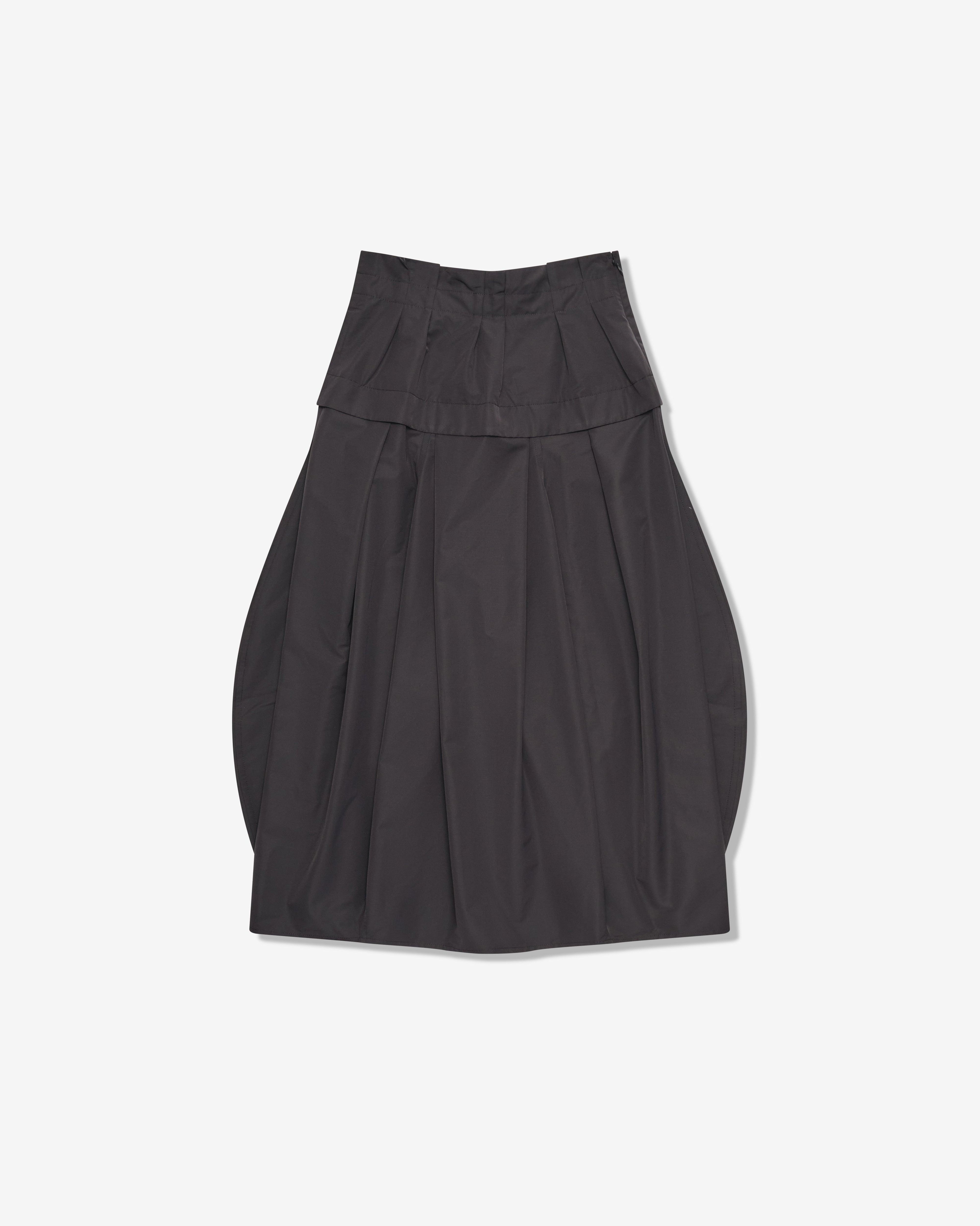 Litkovska - Women's Ruffled Midi Skirt - (Black) by LITKOVSKA