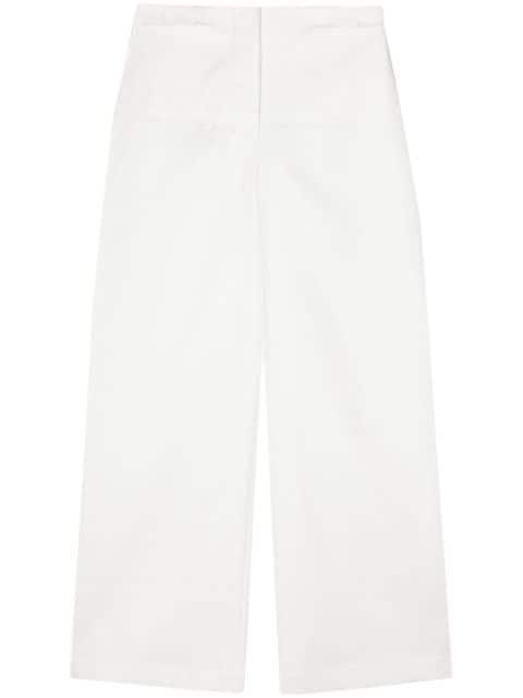 cotton straight-leg trousers by LITKOVSKA