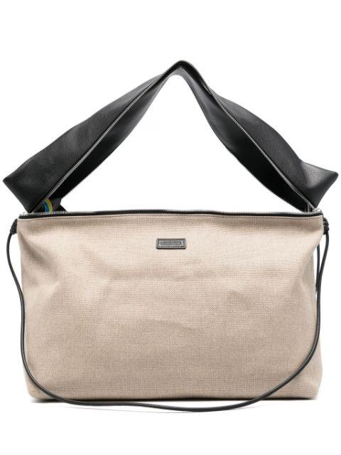 decorative-zip shoulder bag by LITKOVSKA