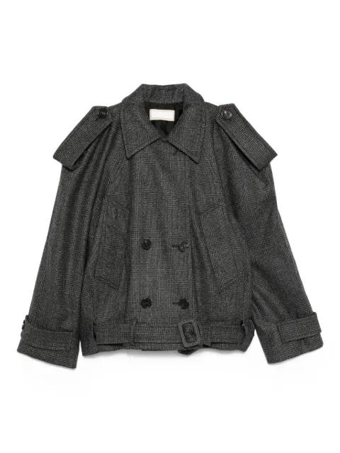 double-breasted belted jacket by LITKOVSKA