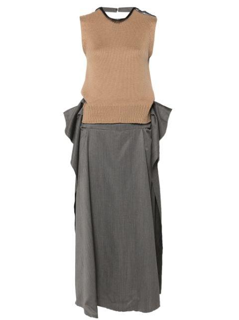 draped midi dress by LITKOVSKA