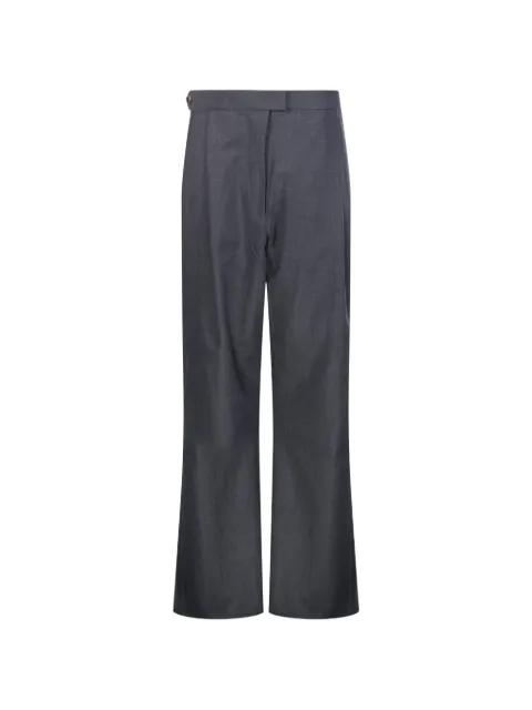frayed-edge side-stripes trousers by LITKOVSKA