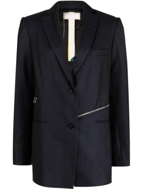 striped wool blazer by LITKOVSKA