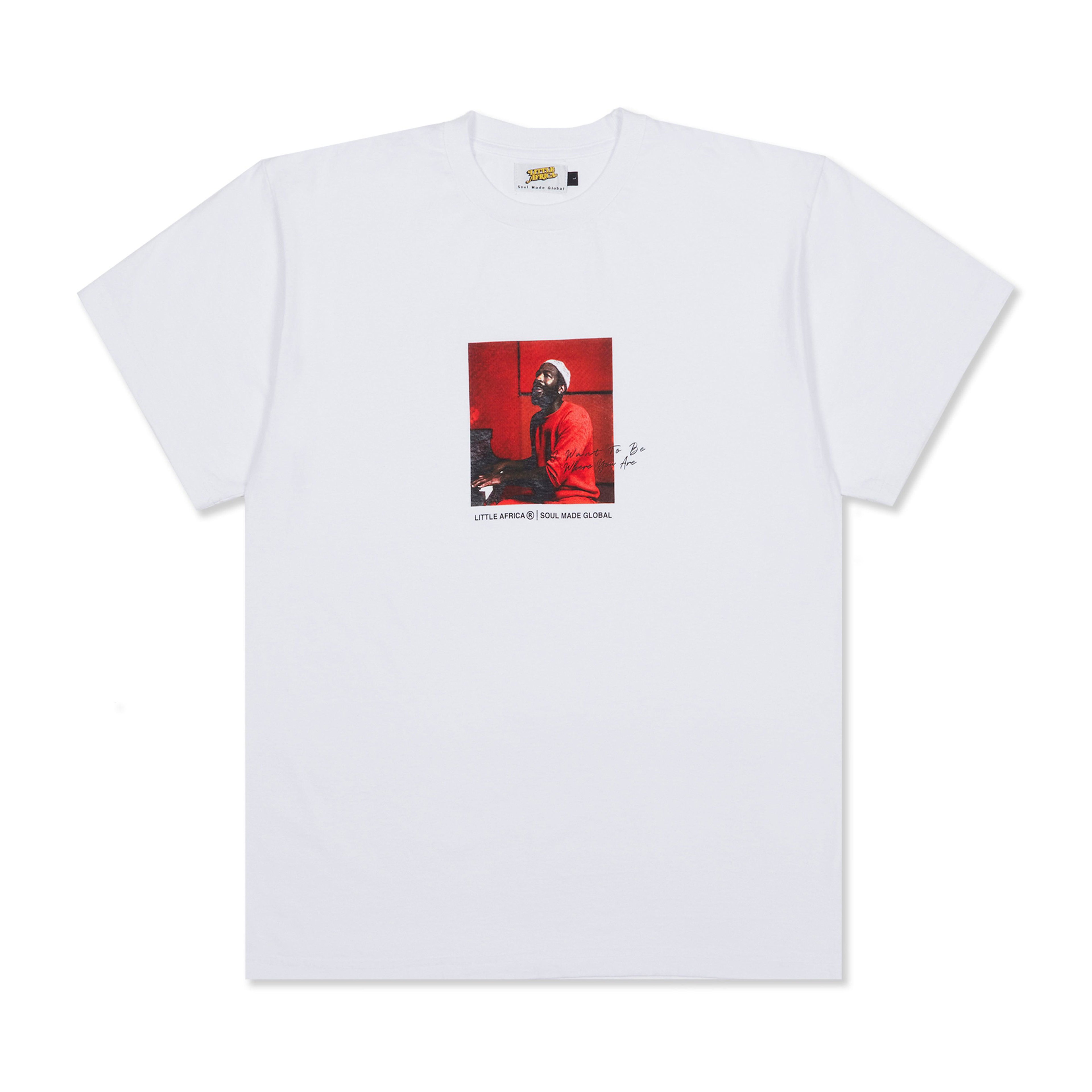 Little Africa - Marvin Gaye T-Shirt - (White) by LITTLE AFRICA