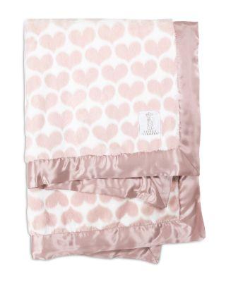 Luxe™ Faux Fur Heart Army Blanket - Baby by LITTLE GIRAFFE