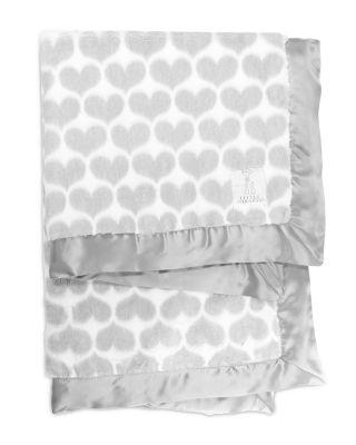 Luxe™ Faux Fur Heart Army Blanket - Baby by LITTLE GIRAFFE