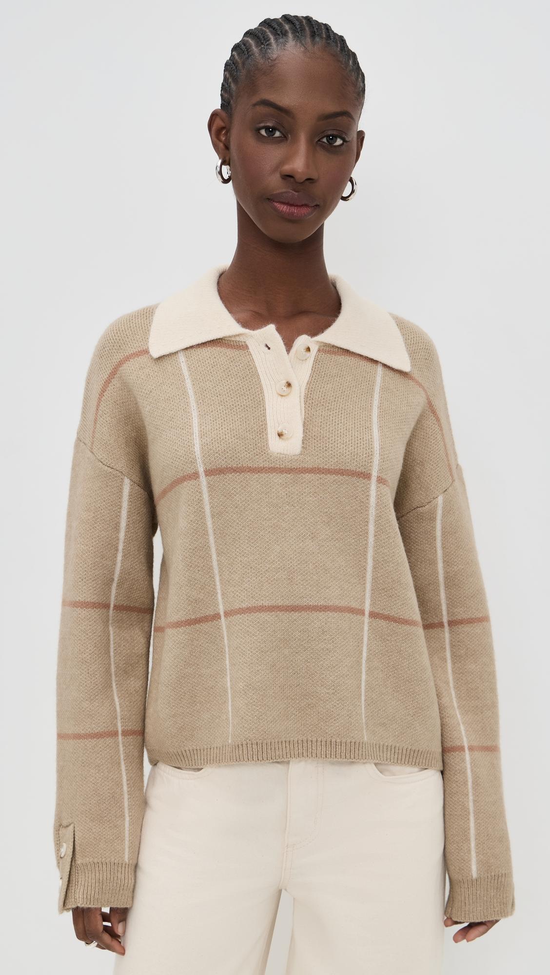 Checked Polo Sweater by LITTLE LIES