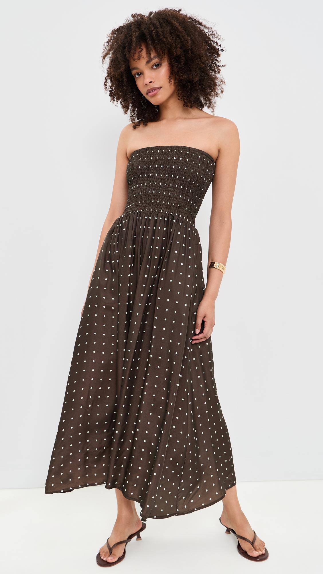 Polka Ruched Dress by LITTLE LIES