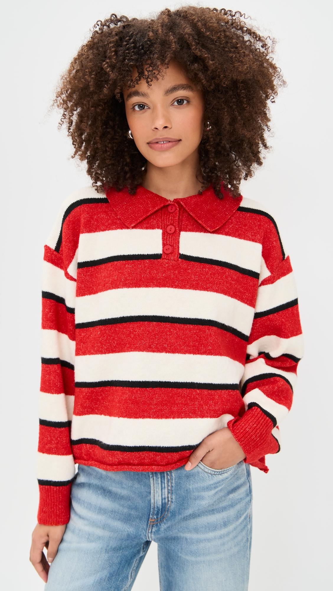Sports Day Stripe Polo by LITTLE LIES