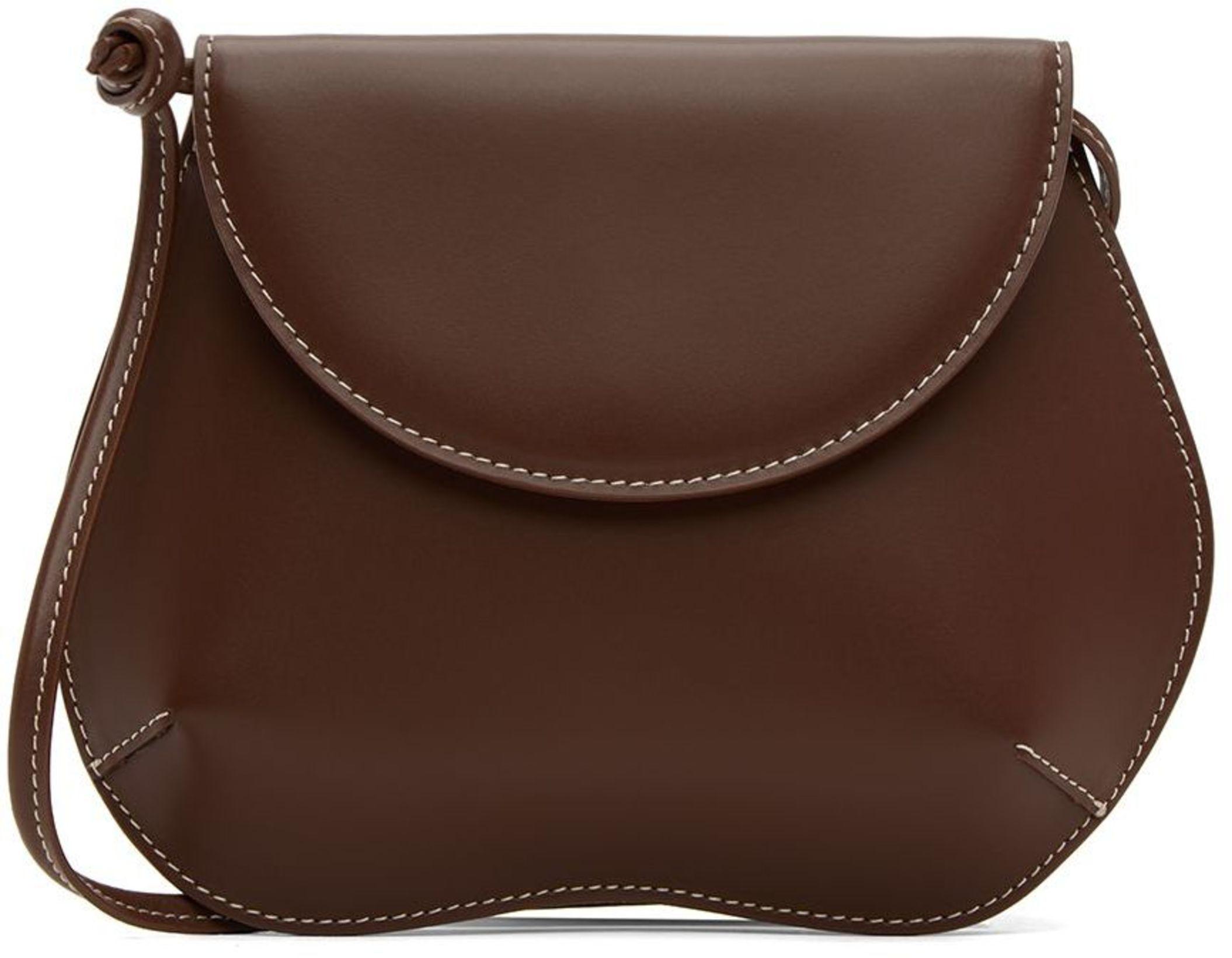 SSENSE Exclusive Brown Mini Pebble Bag by LITTLE LIFFNER