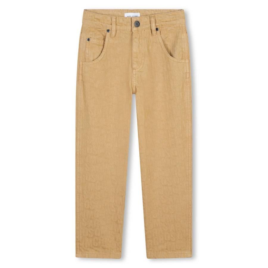 Little Marc Jacobs Boys Logo Jacquard Cotton Trousers by LITTLE MARC JACOBS