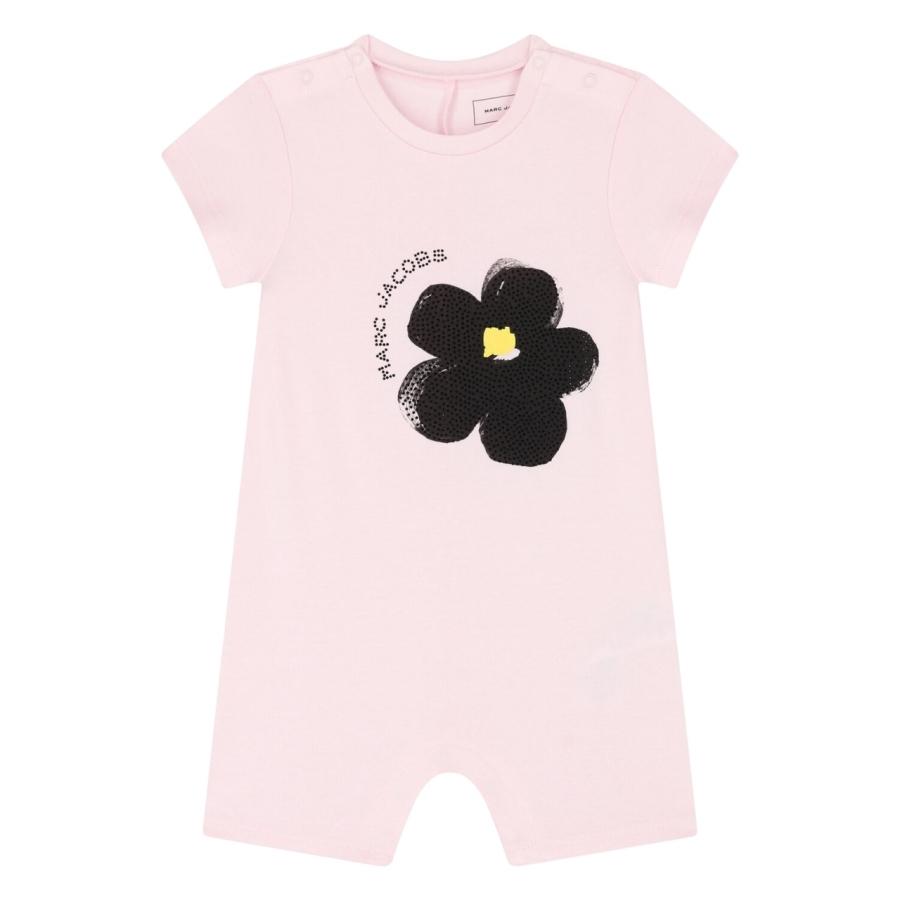 Little Marc Jacobs Daisy Print Cotton Romper by LITTLE MARC JACOBS