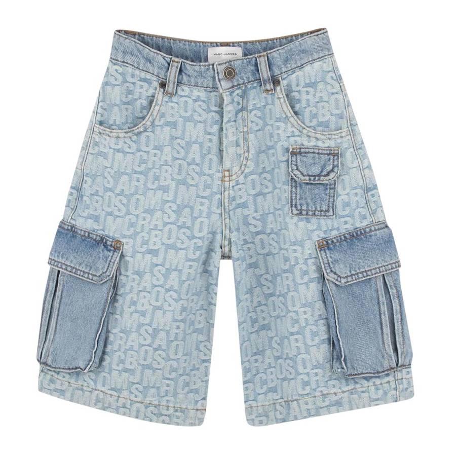 Little Marc Jacobs Denim Cotton Shorts by LITTLE MARC JACOBS