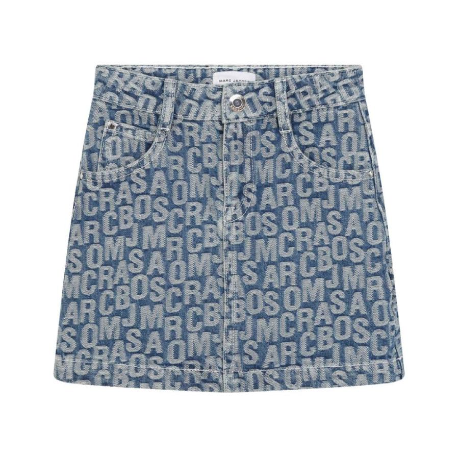 Little Marc Jacobs Logo-Jacquard Cotton Denim Skirt by LITTLE MARC JACOBS