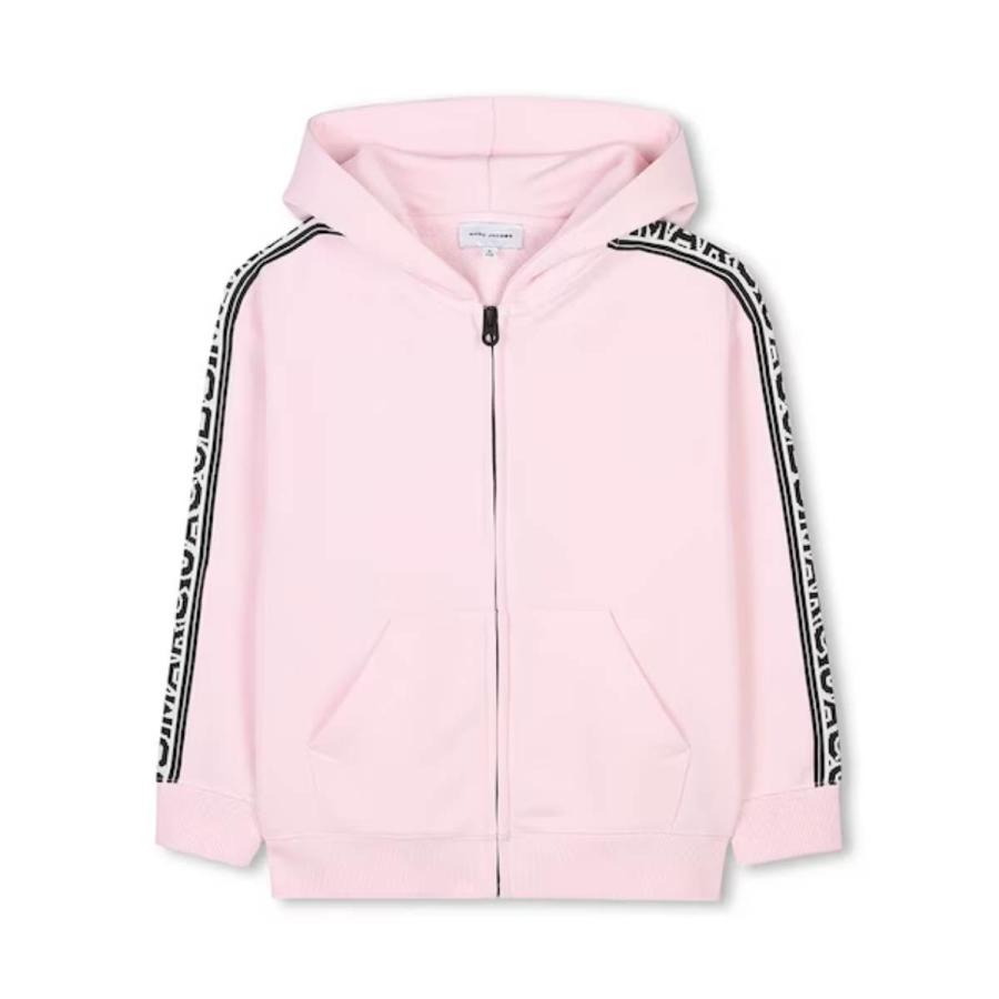Little Marc Jacobs Logo Side Tape Zip Up Hoodie by LITTLE MARC JACOBS