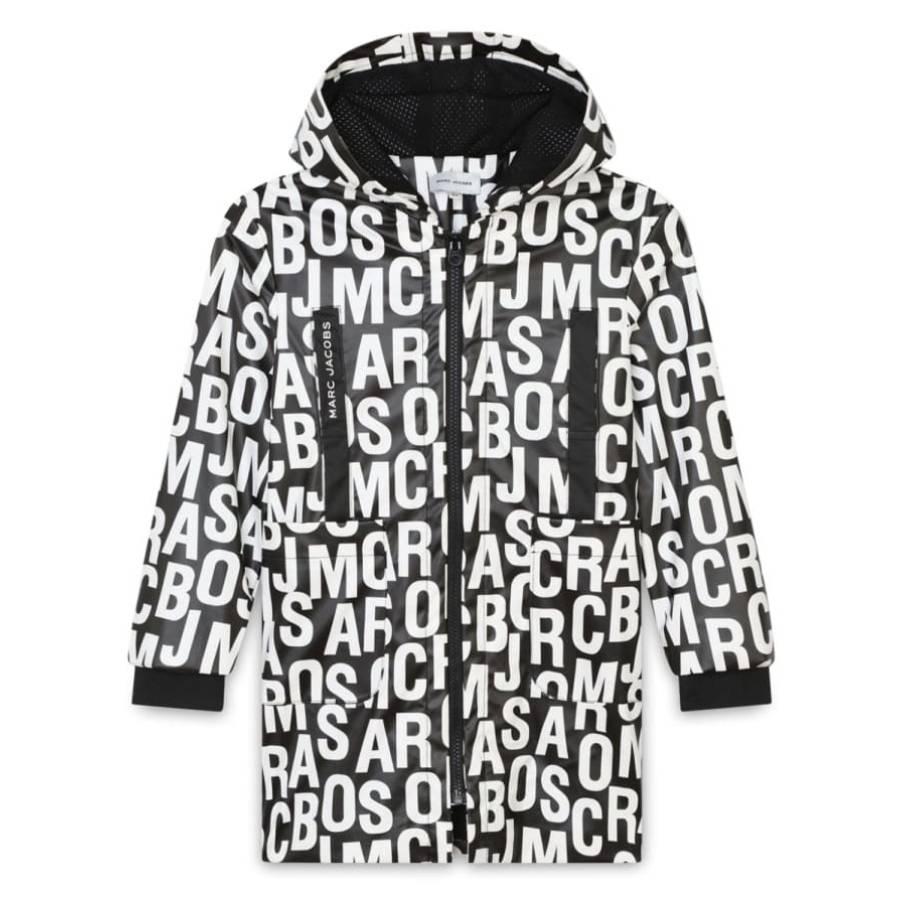 Little Marc Jacobs Monogram Hooded Raincoat by LITTLE MARC JACOBS