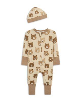 Boys' Bear Faces Coverall and Hat - Baby by LITTLE ME