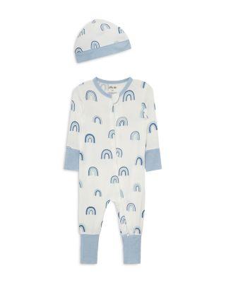 Boys' Blue Rainbow Coverall and Hat - Baby by LITTLE ME