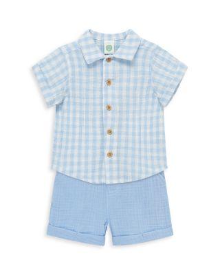 Boys' Check Shirt & Shorts Set - Baby by LITTLE ME