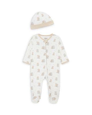 Boys' Fuzzy Bears Footie with Hat - Baby by LITTLE ME