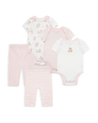 Girls' 5 Piece Bears Bodysuit Pant Set - Baby by LITTLE ME