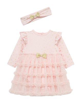 Girls' Heart Shine Tutu Bodysuit Dress & Headband Set - Baby by LITTLE ME