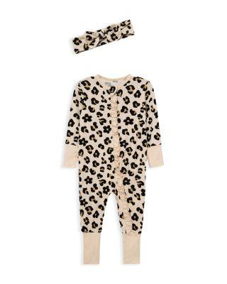 Girls' Leopard Coverall and Headband - Baby by LITTLE ME