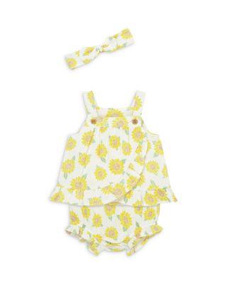 Girls' Sunflower Sunsuit & Headband Set - Baby by LITTLE ME