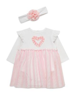Girls' Sweetheart Tutu Bodysuit & Headband Set - Baby by LITTLE ME