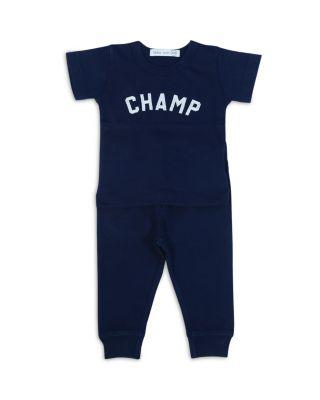 Boys' Champ Tee & French Terry Jogger Pants Set - Baby by LITTLE MISH
