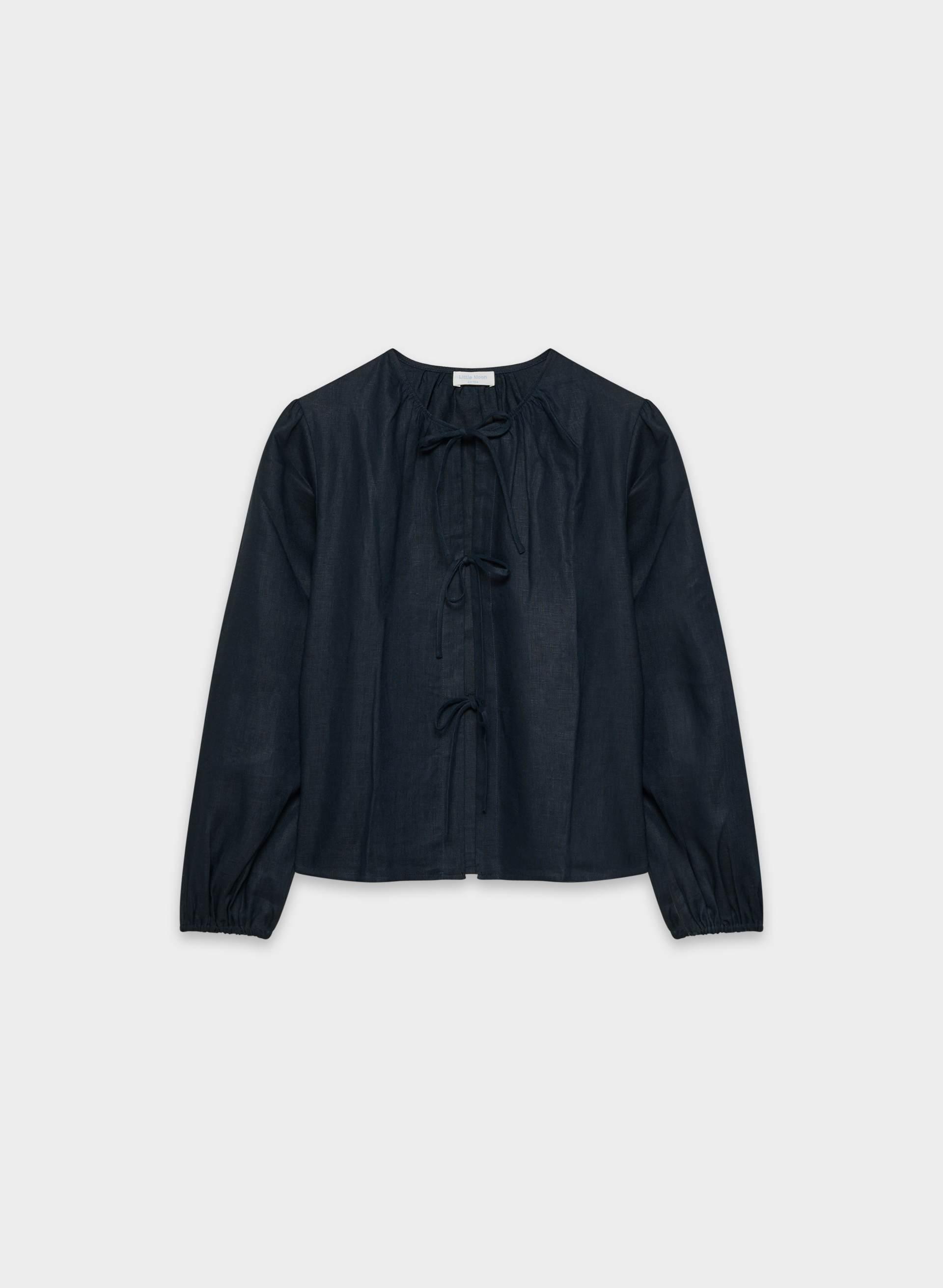 TYBEE LINEN BLOUSE by LITTLE MOON