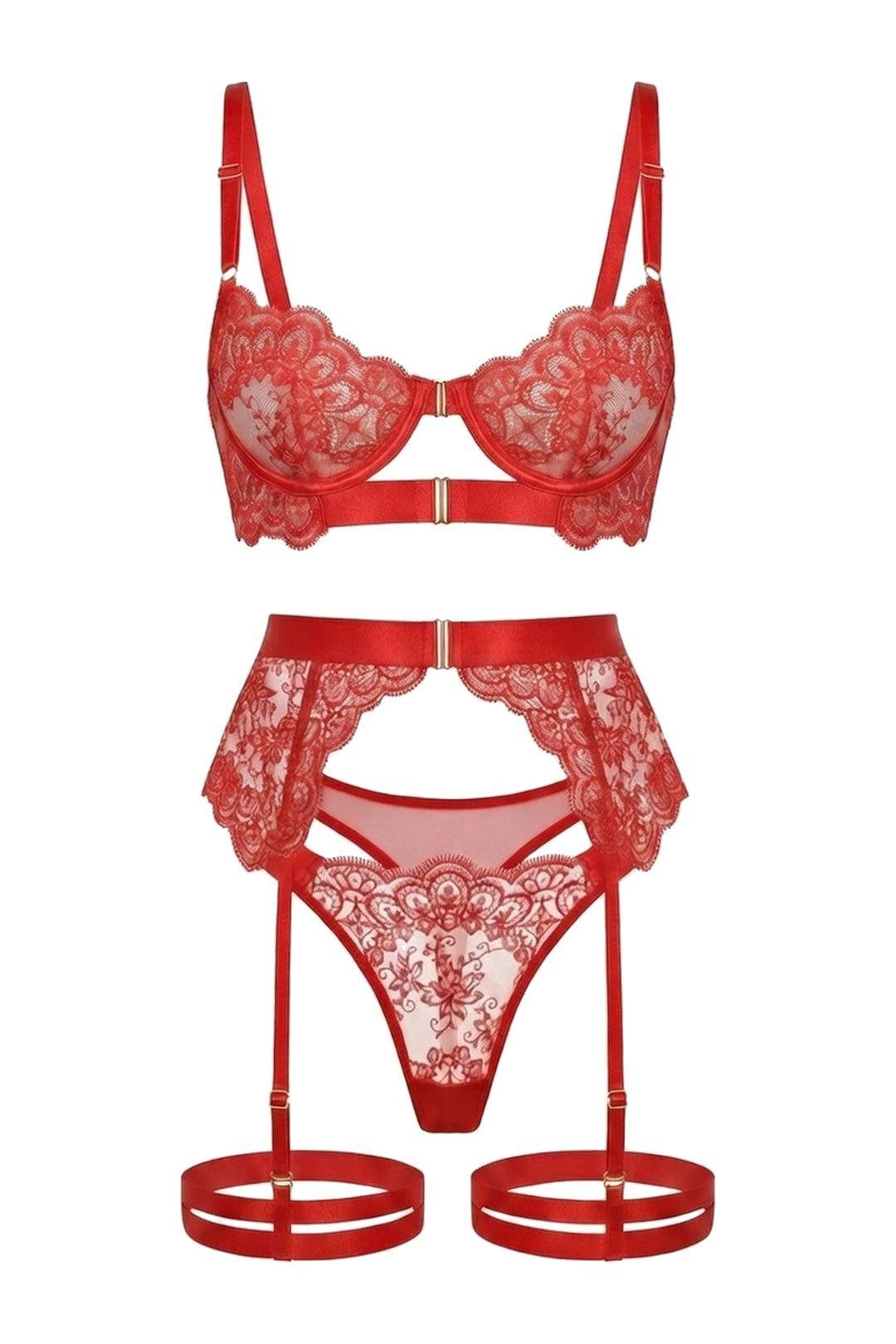 Nicola 3 Piece Lingerie Set by LITTLE NOOKS