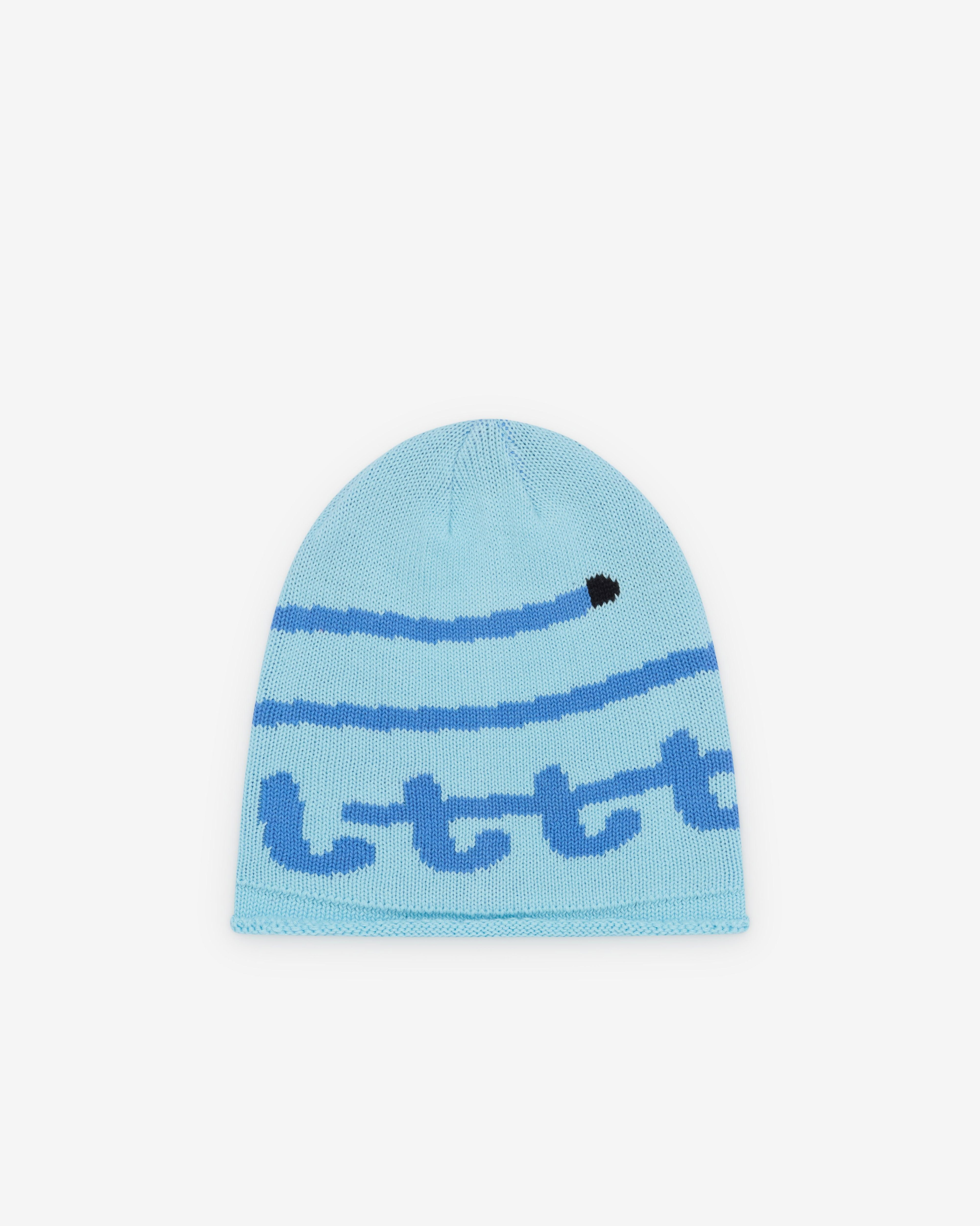 Little Tokyo Table Tennis - Men's Knit Swirl Beanie - (Blue) by LITTLE TOKYO TABLE TENNIS