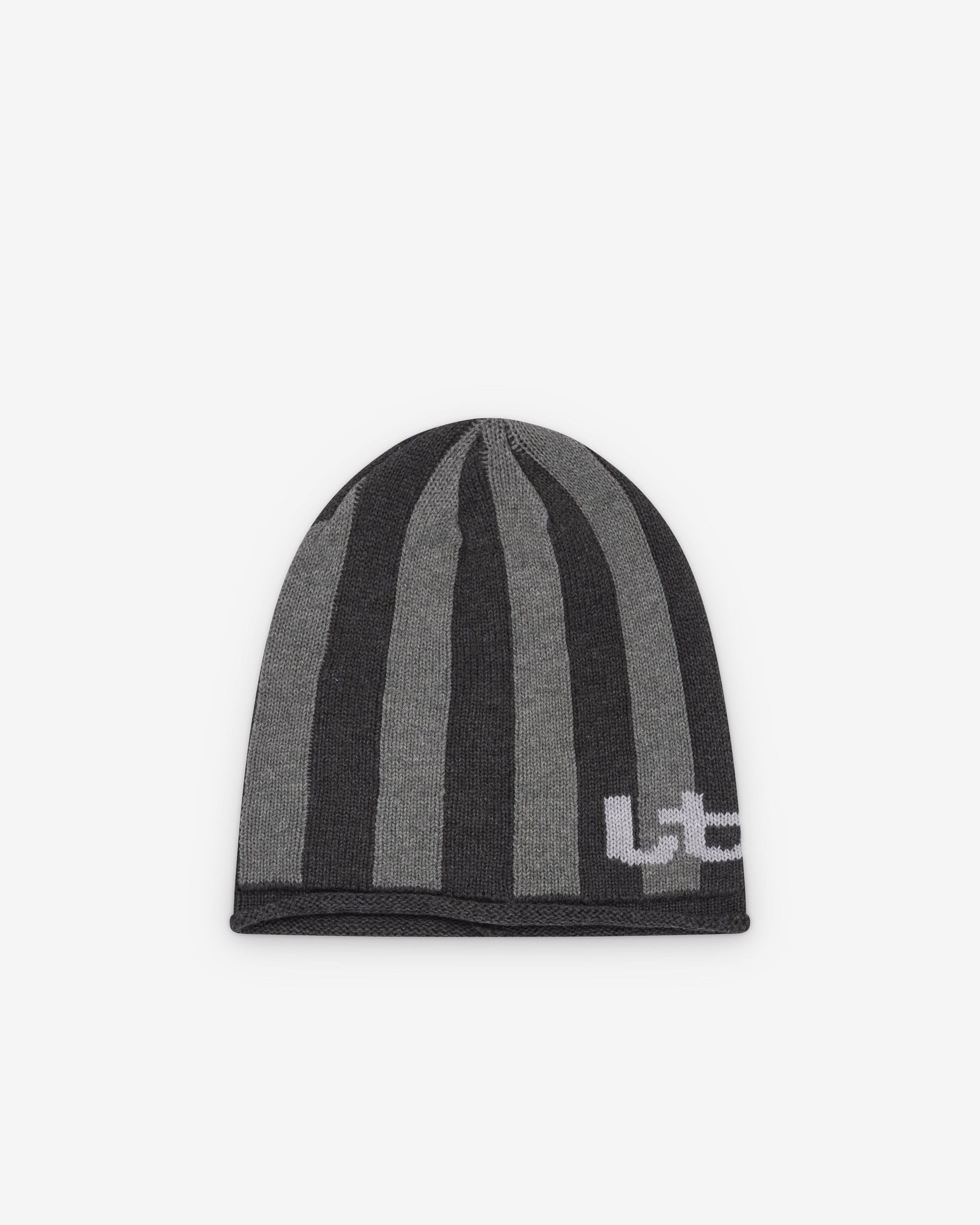 Little Tokyo Table Tennis - Men's Knit Swirl Beanie - (Grey) by LITTLE TOKYO TABLE TENNIS