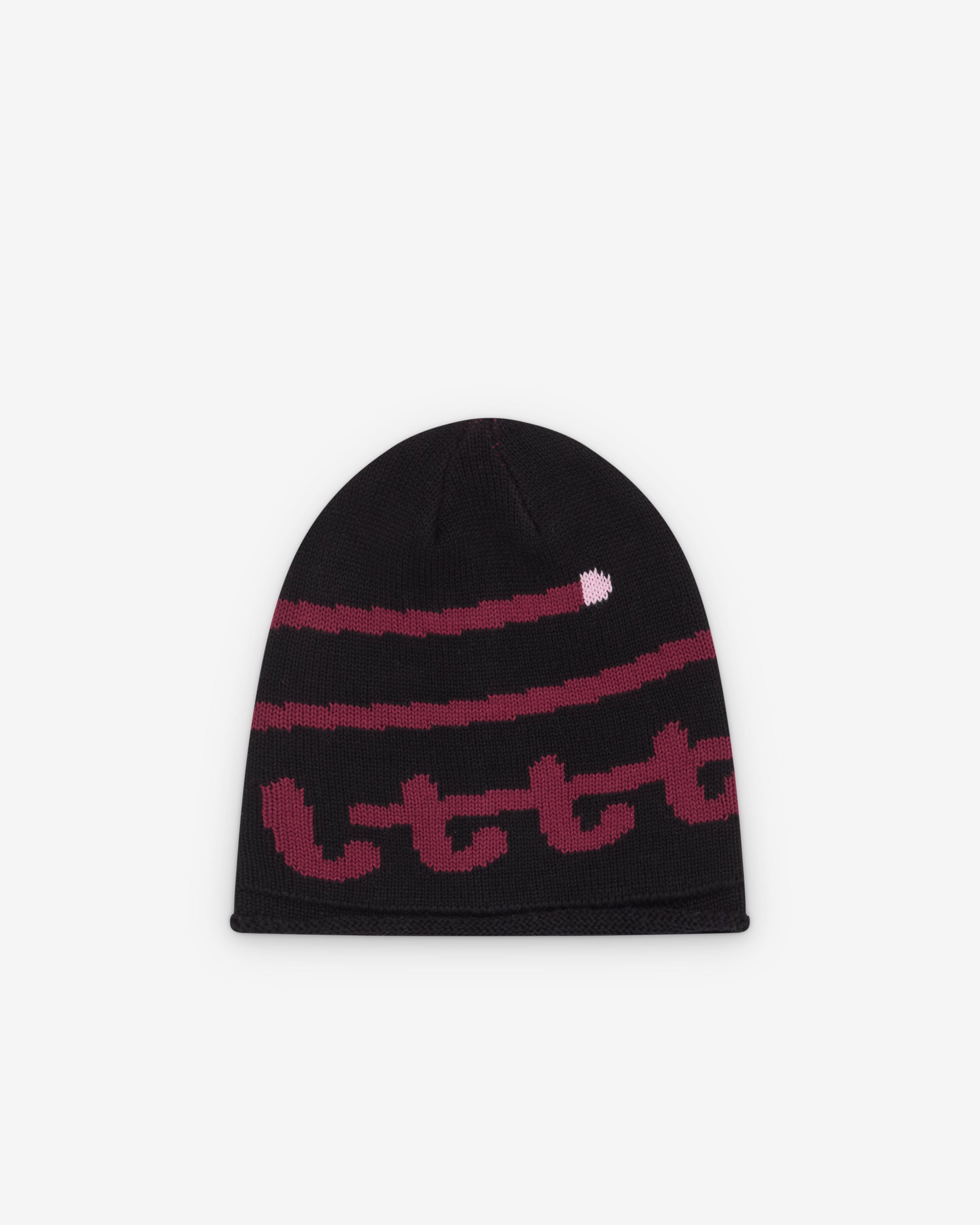 Little Tokyo Table Tennis - Men's Knit Swirl Beanie - (Red) by LITTLE TOKYO TABLE TENNIS