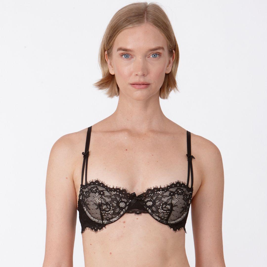 'Calypso' Underwired Balconette Fixed Medium Padded Bra by LITTLE WOMEN
