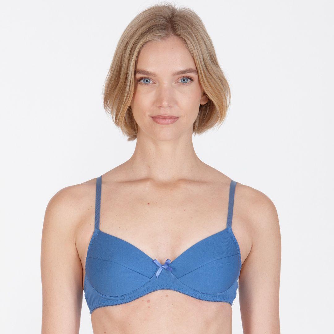 'KIKI' Cotton Non-Wired T-Shirt Small Cup Bra by LITTLE WOMEN