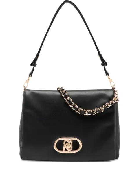 LaPuffy large braided chain logo satchel by LIU JO