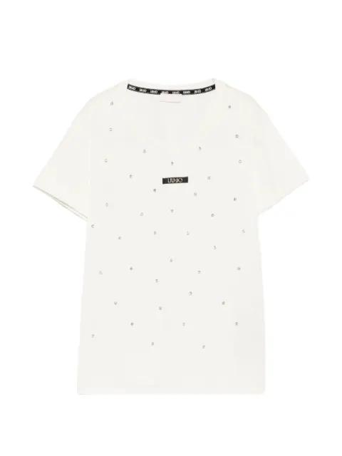 T-shirt with appliqués by LIU JO