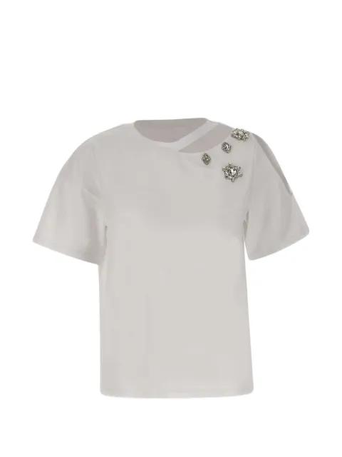 T-shirt with jewel embroidery by LIU JO