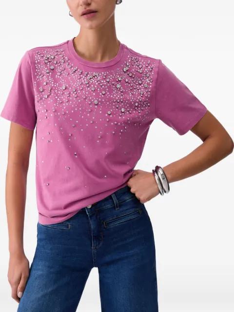 T-shirt with precious stones by LIU JO